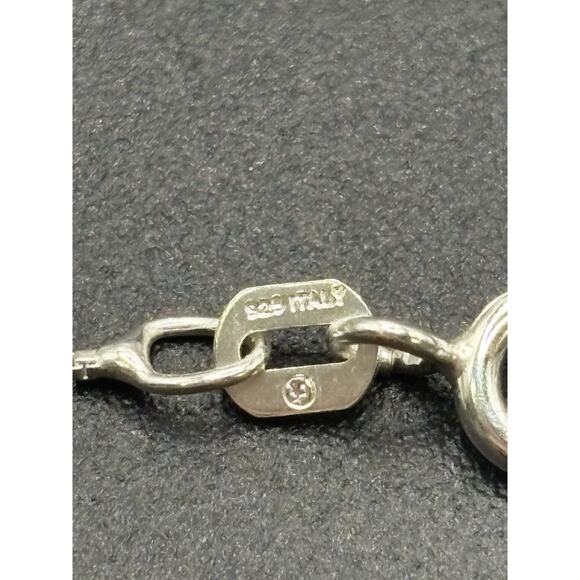 New Condition 18" Sterling Silver Turquoise Dog Cat Paw Pendant Necklace - Picture 11 of 11